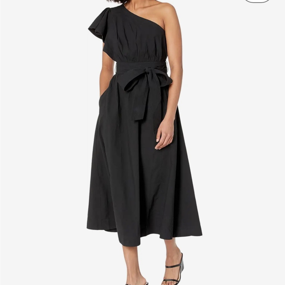 Madewell

Brooke One Shoulder Ruffle Midi Dress NWOT